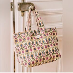 Sézane Floral Tote Bag (Fleuri)
